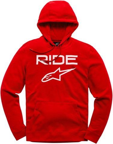 ALPINESTARS Ride 2.0 Fleece Hoodie - Red/White - Large 1119510003020L