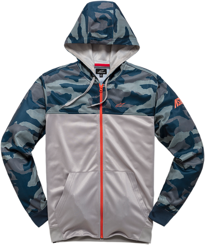 ALPINESTARS Reckon Zip Hoodie - Camo Navy - 2XL 12105300090712X