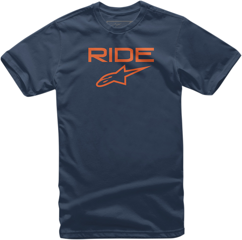 ALPINESTARS Ride 2.0 T-Shirt - Navy/Orange - 2XL 10387200070322X