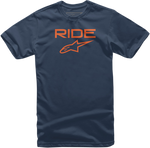 ALPINESTARS Youth Ride 2.0 T-Shirt - Navy/Orange - XL 3038720107032XL