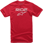 ALPINESTARS Youth Ride 2.0 T-Shirt - Red/White - Large 3038720103020L