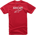 ALPINESTARS Youth Ride 2.0 T-Shirt - Red/White - Medium 3038720103020M