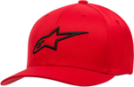 ALPINESTARS Ageless Hat- Curved Bill - Red/Black - Large/XL 1017810103010LX