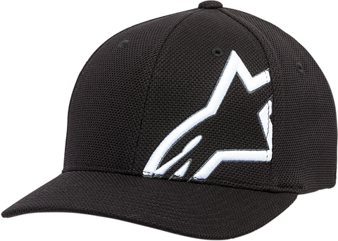 ALPINESTARS Corporate Stretch Mesh Hat - Black/White - Large/XL 1019811041020LX