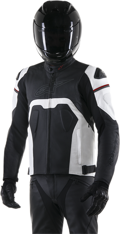 ALPINESTARS Core Leather Jacket - Black/White - US 36 / EU 46 3101316-12-46