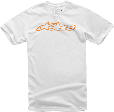 ALPINESTARS Youth Blaze T-Shirt - White/Orange - Small 3038720002040S