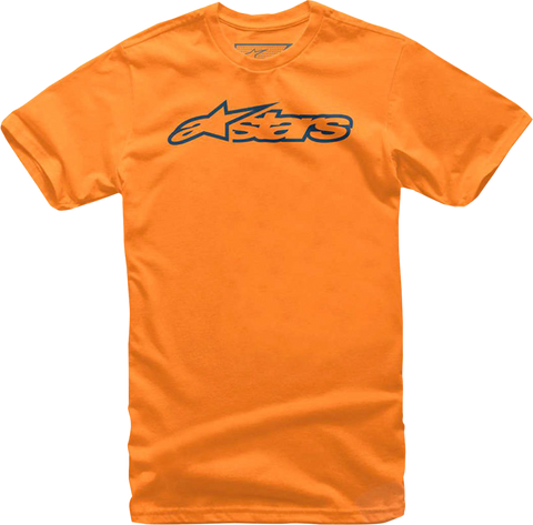ALPINESTARS Youth Blaze T-Shirt - Orange/Navy - Large 3038720004070L