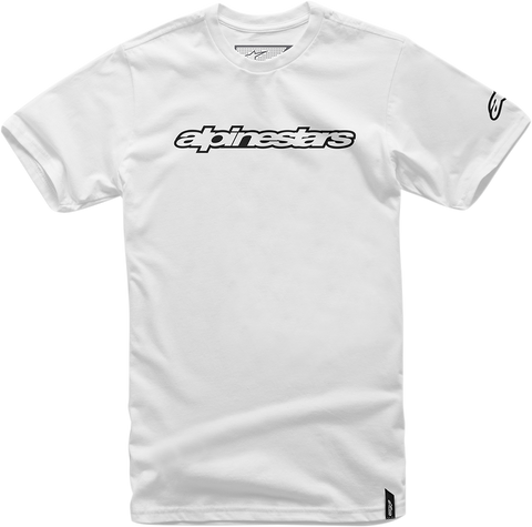 ALPINESTARS Word T-Shirt - White/Black - XL 1036720152010XL