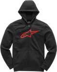 ALPINESTARS Ageless 2 Zip Hoodie - Black/Red - Large 1038530521030L