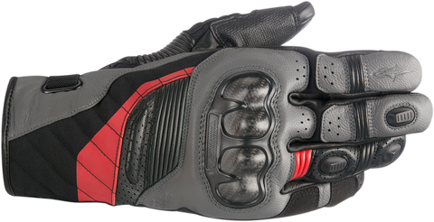 ALPINESTARS Belize Drystar® Gloves - Black/Gray/Red - 3XL 3526718-1036-3X