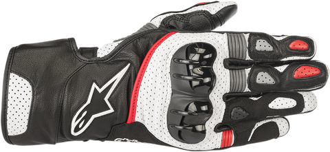 ALPINESTARS SP-2 V2 Gloves - Black/White/Red - 2XL 3558218-123-2X