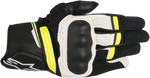 ALPINESTARS Booster Gloves - Black/White/Yellow - 2XL 3566917-125-2X