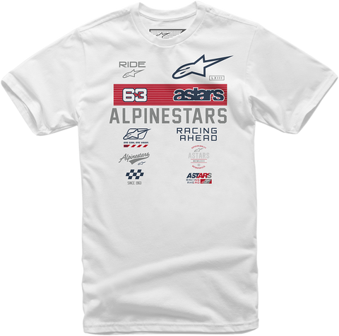 ALPINESTARS Sponsored T-Shirt - White - 2XL 121072002202X