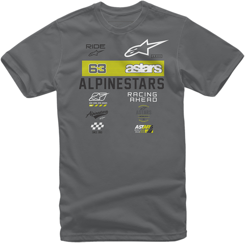 ALPINESTARS Sponsored T-Shirt - Charcoal - 2XL 121072002182X