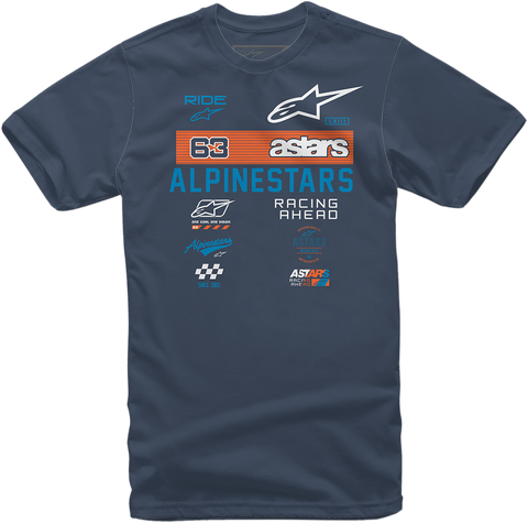 ALPINESTARS Sponsored T-Shirt - Navy - XL 12107200270XL