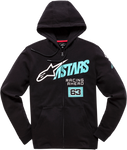 ALPINESTARS Title Zip-Front Hoodie - Black - XL 12105130010XL