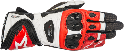 ALPINESTARS Supertech Gloves - Black/White/Red -Large 3556017-123-L
