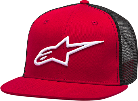 ALPINESTARS Corporate Trucker Hat - Red/Black - One Size 1025810033010OS