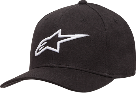 ALPINESTARS Ageless Hat - Curved Bll - Black/White - Large/XL 1017810101020LX