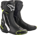 ALPINESTARS SMX+ Boots - Black/White/Yellow Fluorescent - US 6.5 / EU 40 2221019-125-40