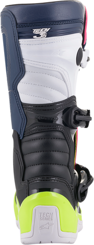 ALPINESTARS Tech 3S Boots - Black/Blue/Pink/White/Yellow - US 4 2014018-1176-4