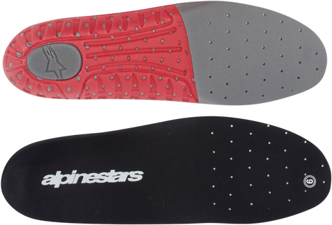 ALPINESTARS Tech 7 Footbed - Gray/Red - Size 10 25FUT74-933-10