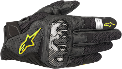 ALPINESTARS SMX-1 Air V2 Gloves - Black/Yellow - 2XL 3570518-155-2X