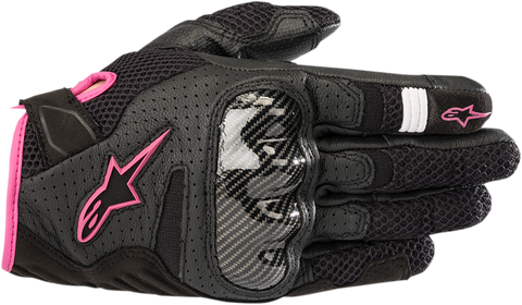 ALPINESTARS Stella SMX-1 Air V2 Gloves - Black/Fuschia - Medium 3590518-1039-M