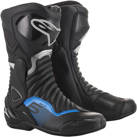 ALPINESTARS SMX-6 v2 Boots - Black/Gray/Blue - Vented - US 12.5 / EU 48 2223017-1178-48