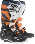 ALPINESTARS Tech 7 Boots - Black/Orange/White - US 5 2012014-1427-5