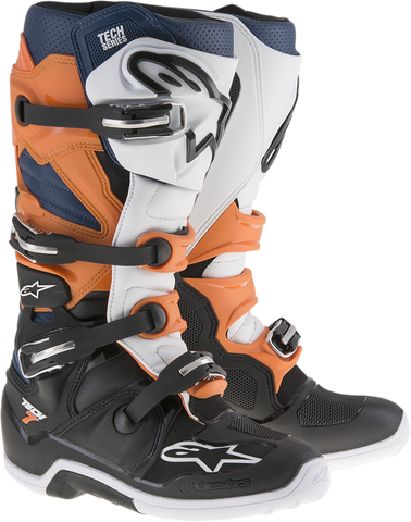 ALPINESTARS Tech 7 Boots - Black/Orange/White - US 5 2012014-1427-5