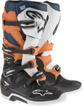 ALPINESTARS Tech 7 Boots - Black/Orange/White - US 6 2012014-1427-6