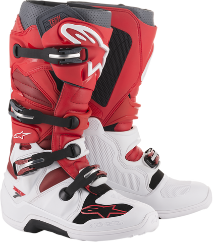 ALPINESTARS Tech 7 Boots - White/Red - US 8 201201420338