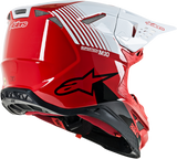 ALPINESTARS Supertech M10 Helmet - Dyno - MIPS - Red/White - Large 8301119-3182-LG