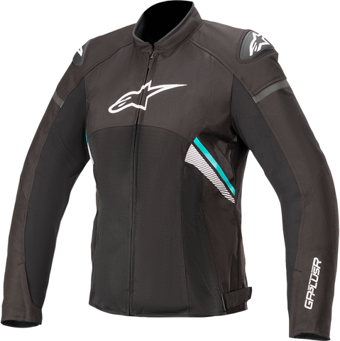 ALPINESTARS Stella T-GP Plus R v3 Air Jacket - Black/White/Teal - Medium 33106201270M