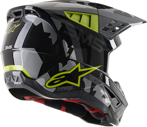 ALPINESTARS SM5 Helmet - Rover - Gray/Yellow - Medium 8303921-1592-MD