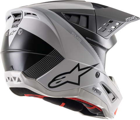 ALPINESTARS SM5 Helmet - Rayon - Gray/Black/Silver - Small 8304121-928-SM