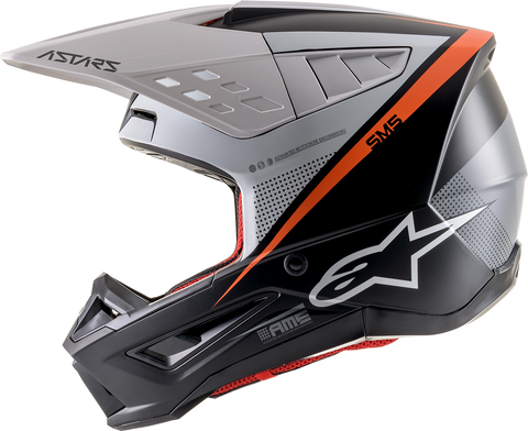 ALPINESTARS SM5 Helmet - Rayon - Black/White/Orange - Large 8304121-1242-LG