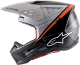 ALPINESTARS SM5 Helmet - Rayon - Black/White/Orange - 2XL 8304121-1242-2X