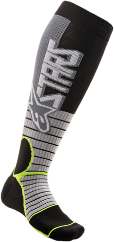 ALPINESTARS MX Pro Socks - Gray/Yellow - Large 4701520-905-L2X