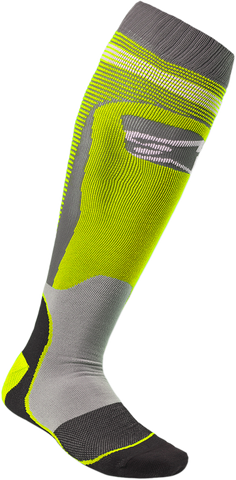 ALPINESTARS MX Plus 1 Socks - Yellow/Gray - Small/Medium 4701820-501-SM
