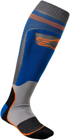ALPINESTARS MX Plus 1 Socks - Blue/Orange - Small/Medium 4701820-7042-SM
