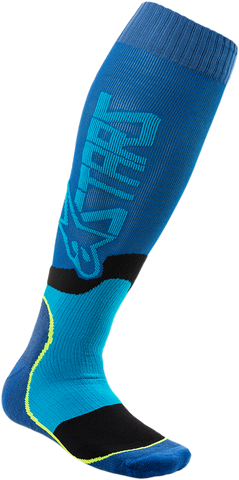 ALPINESTARS MX Plus 2 Socks - Black/Cyan - Large/2XL 4701920-707-L2X