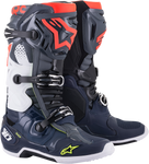 ALPINESTARS Tech 10 Boots - Dark Gray/Dark Blue/Red - US 7 2010020-9079-7