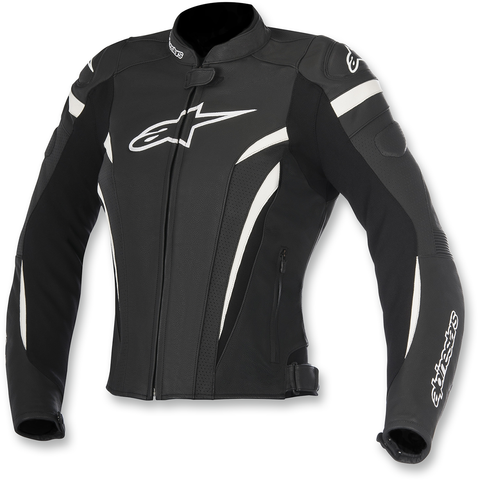ALPINESTARS Stella GP Plus v2 Airflow Leather Jacket - Black/White - US 2 / EU 38 3110617-12-38