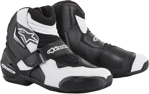 ALPINESTARS SMX-1R Vented Boots - Black/White - US 5 / EU 38 2224016102138