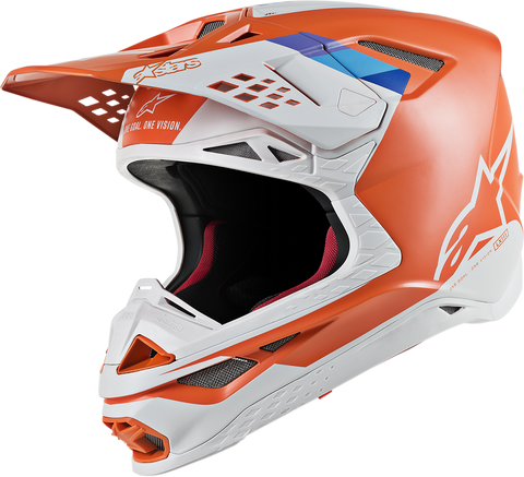 ALPINESTARS Supertech M8 Helmet - Contact - MIPS - Light Orange/Cool Gray - XS 8300819-410-XS