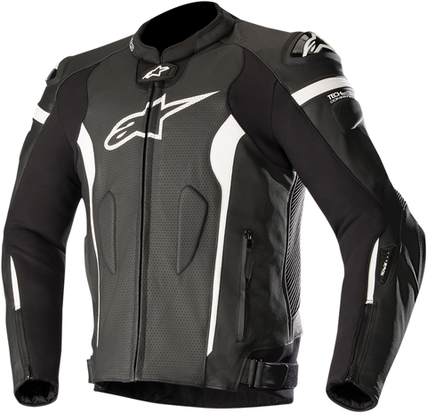 ALPINESTARS Missile Leather Jacket - Black/White - US 44 / EU 54 3100118-1200-54