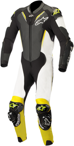 ALPINESTARS Atem v3 1-Piece Leather Suit - Black/White/Yellow - US 40 / EU 50 3156518-125-50