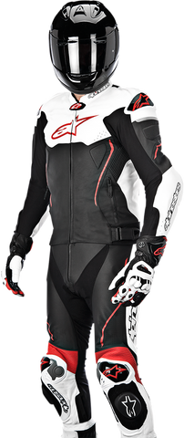 ALPINESTARS Atem v3 2-Piece Leather Suit - Black/White/Red - US 48 / EU 58 3166515-123-58